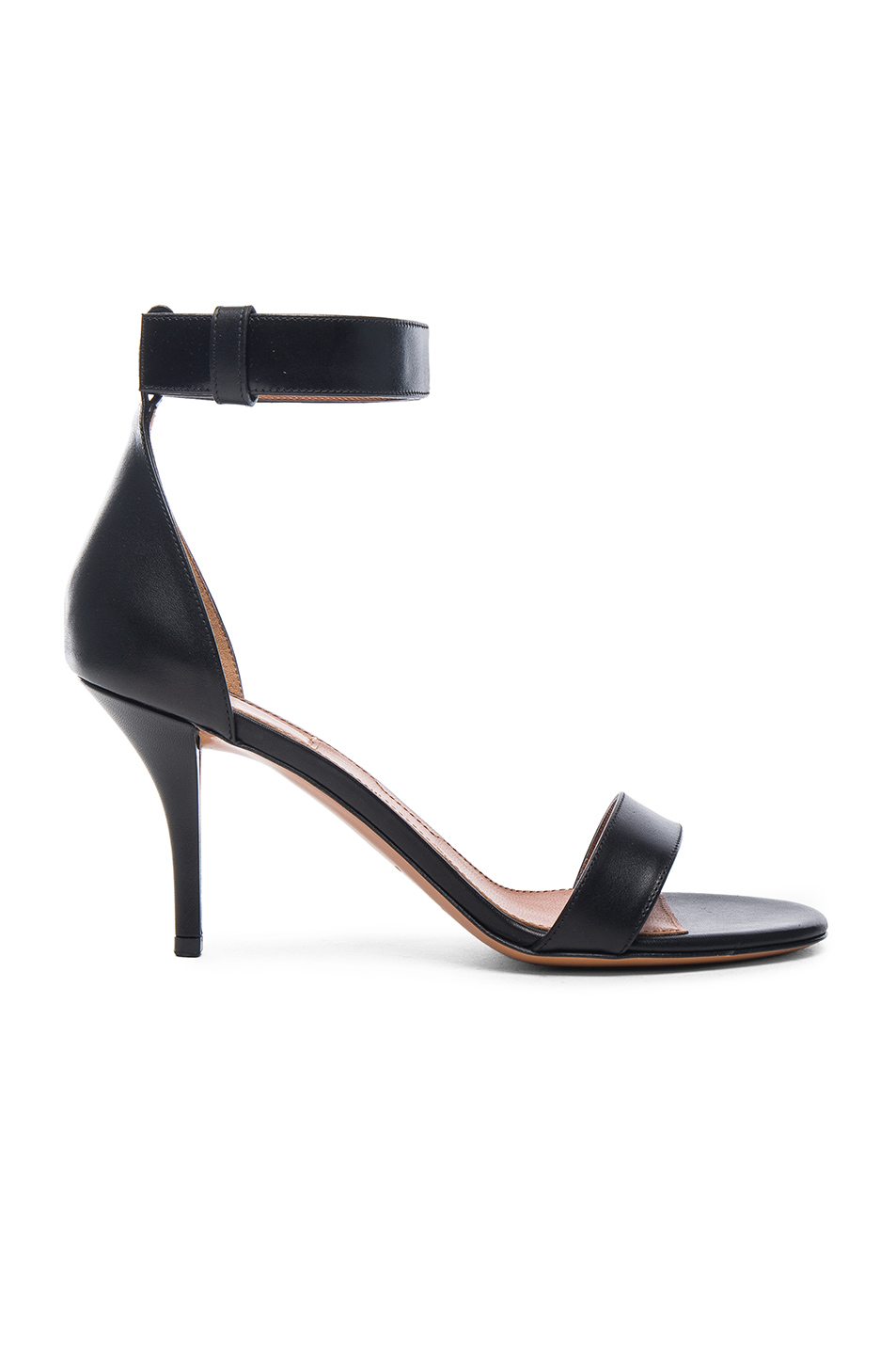GIVENCHY 100Mm Retra Leather Sandals, Black | ModeSens