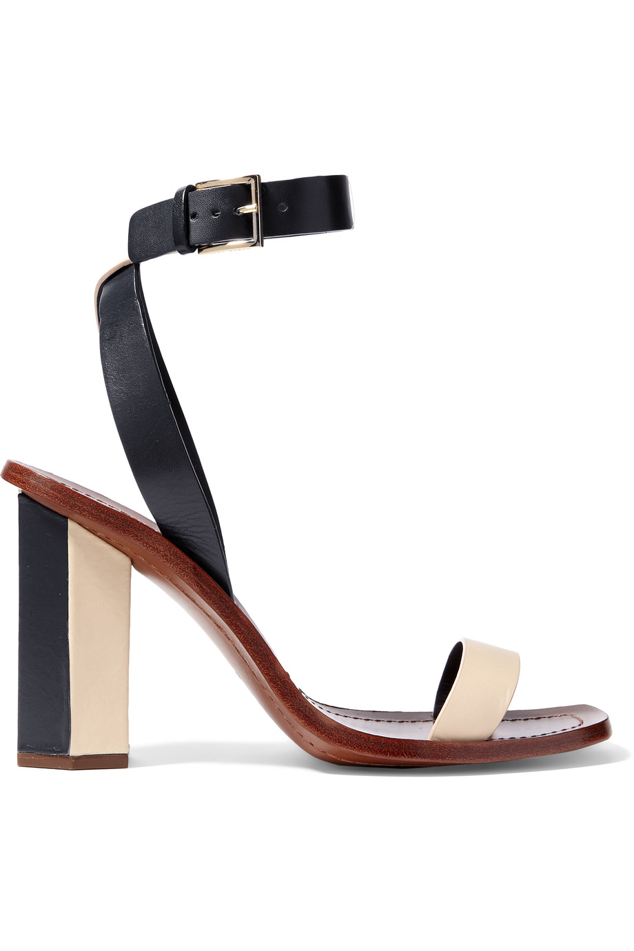 TORY BURCH Bleecker Two-Tone Leather Sandals | ModeSens