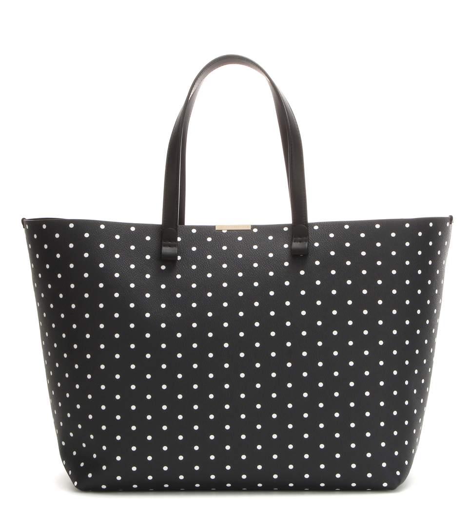 VICTORIA BECKHAM Simple Printed Leather Shopper in Eavy White | ModeSens