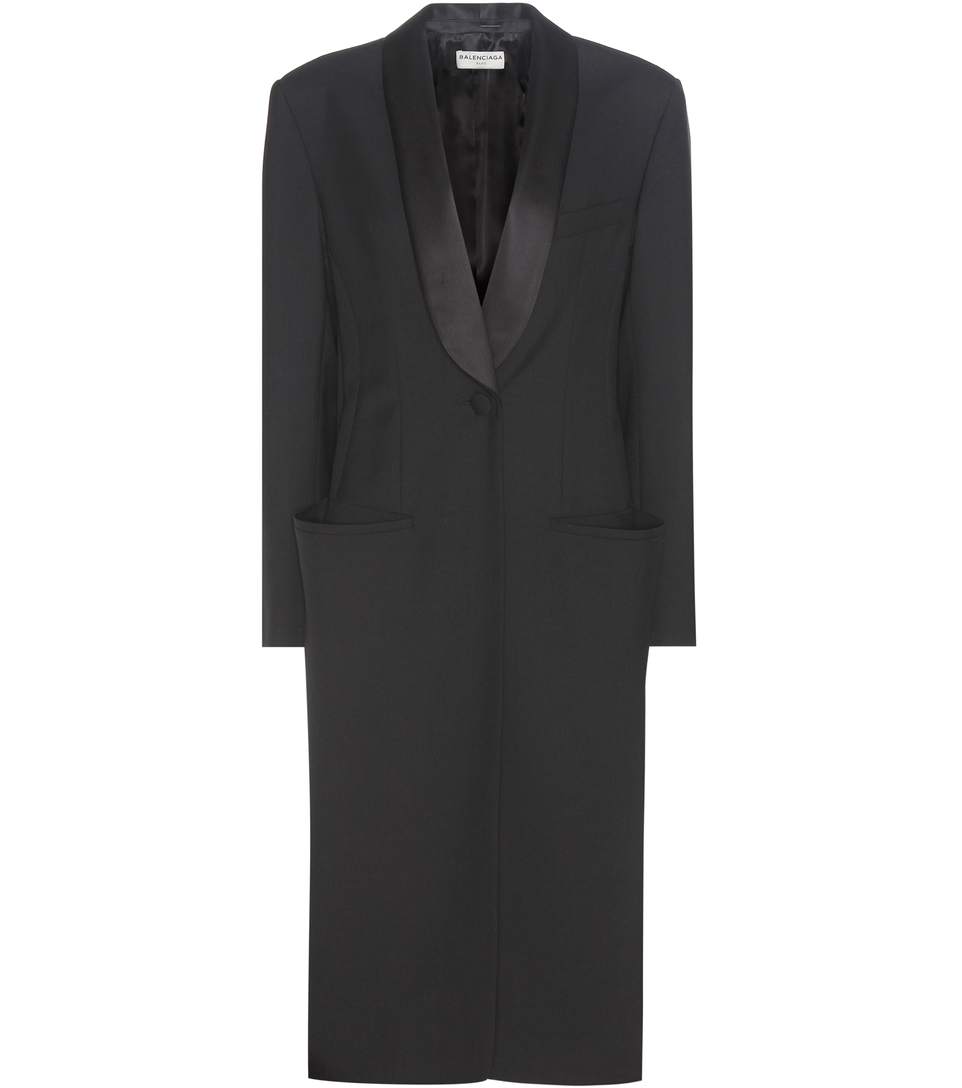 BALENCIAGA Virgin Wool-Blend Coat, Eoir | ModeSens