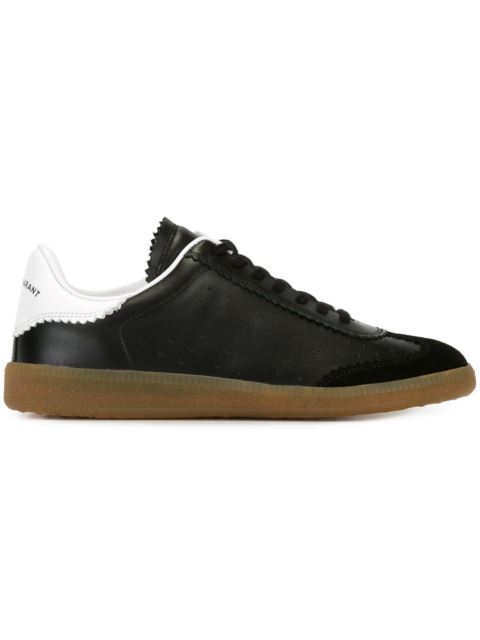 ISABEL MARANT Étoile Bryce Leather Sneakers, Llack | ModeSens