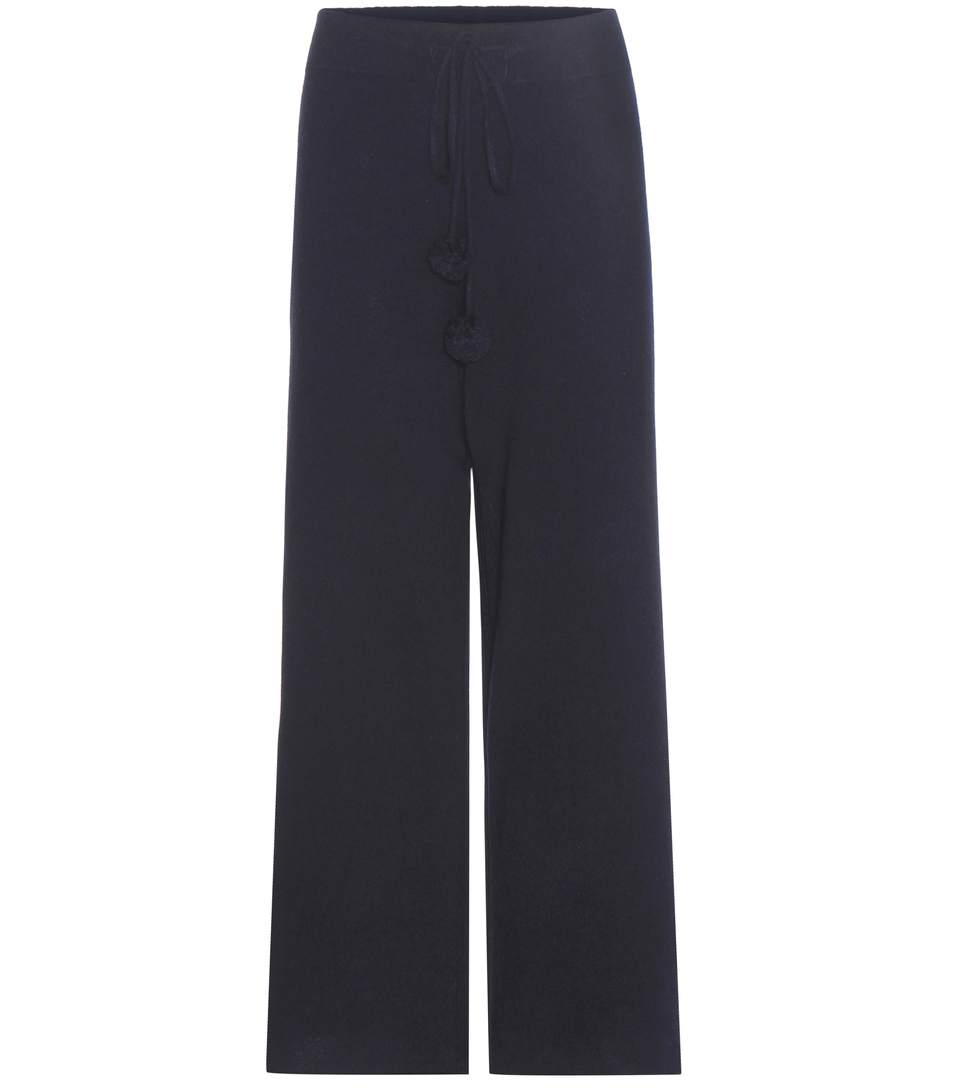 VICTORIA BECKHAM Knitted Cashmere Trousers in Eavy | ModeSens