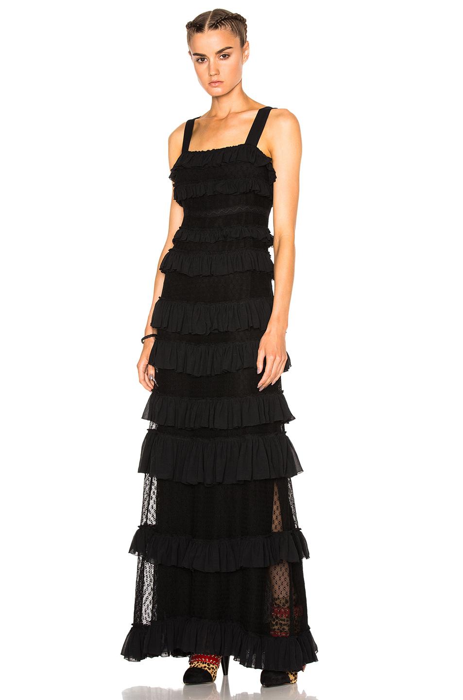 ISABEL MARANT Easy Evening Tuline Dress, Black | ModeSens