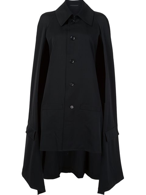 YOHJI YAMAMOTO Raglan Sleeved Manteau Coat | ModeSens