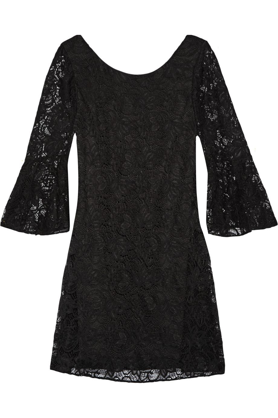 BADGLEY MISCHKA Cutout Lace Dress in Black | ModeSens