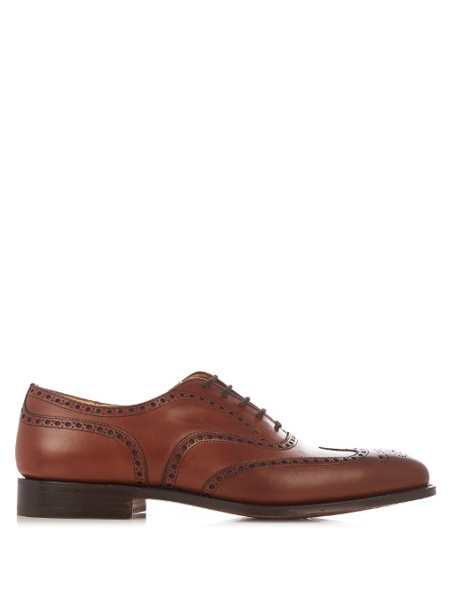 CHURCH'S Chetwynd Leather Brogues in Dark-Brown | ModeSens
