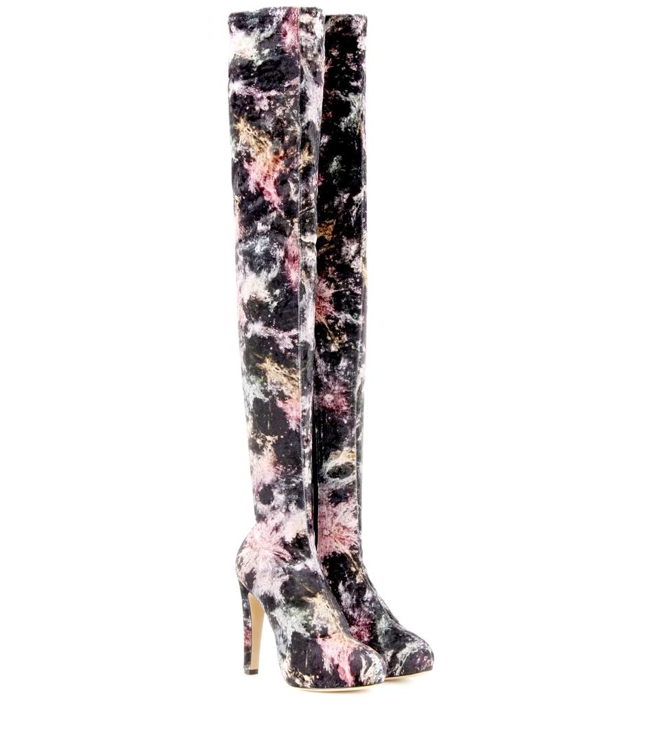 CHARLOTTE OLYMPIA Infinity And Beyond Printed Platform Over-The-Knee ...