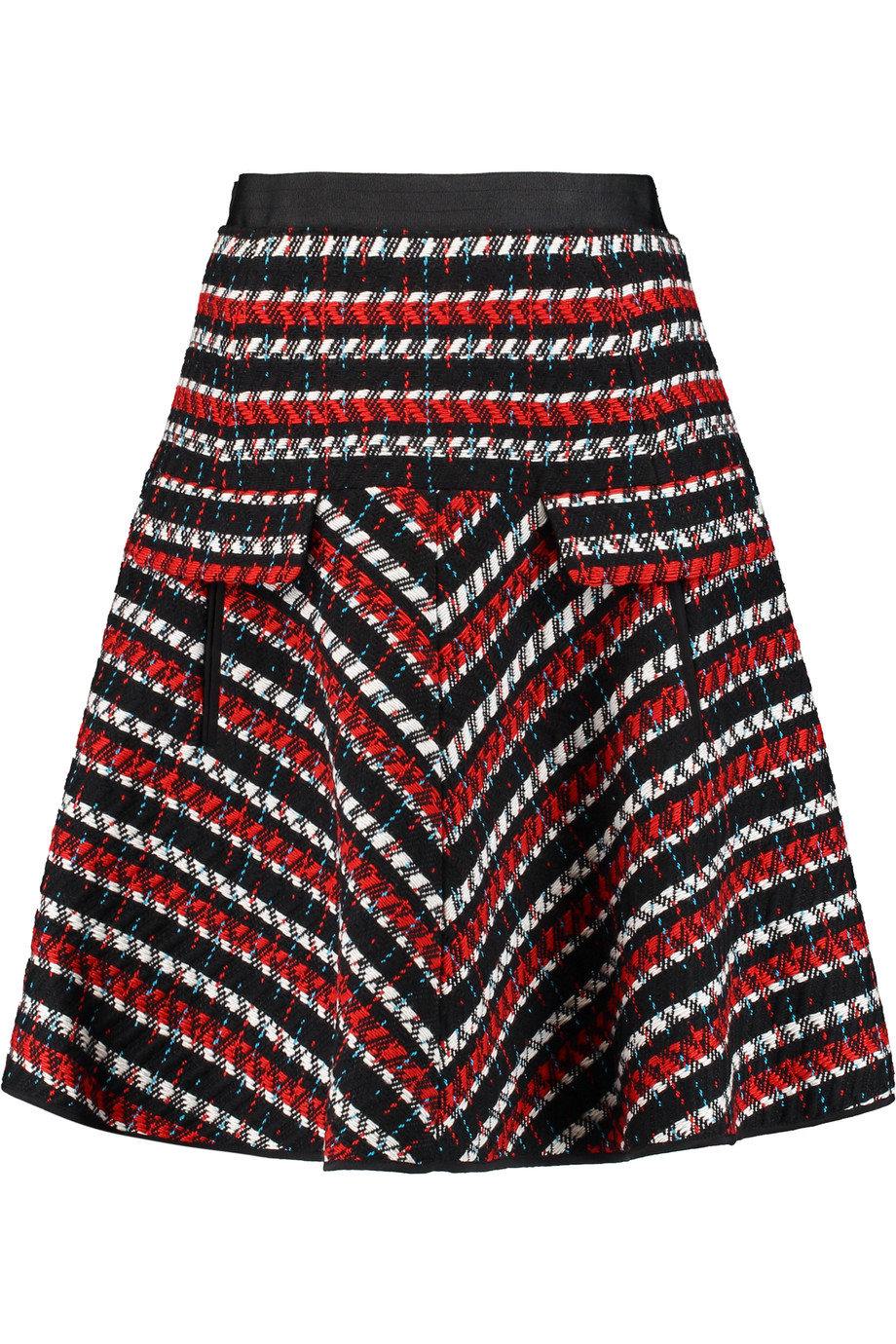 OSCAR DE LA RENTA Wool And Cotton-Blend Tweed Skirt | ModeSens