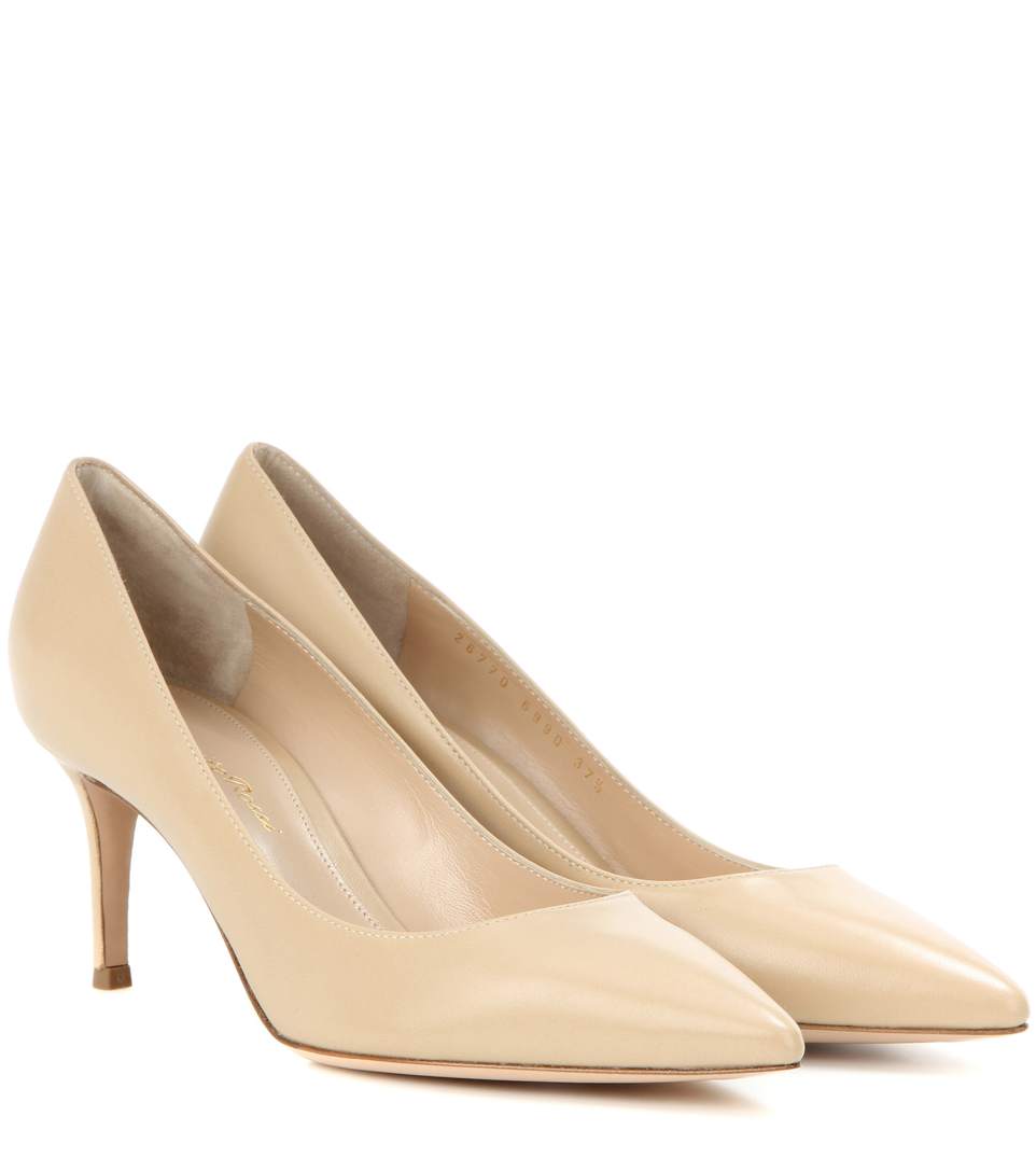GIANVITO ROSSI Gianvito 70 Leather Pumps, Eude ModeSens