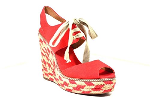 tory burch red wedges