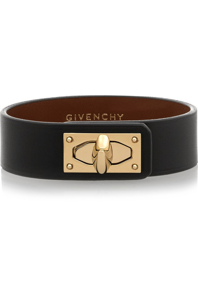 GIVENCHY Shark Lock Bracelet In Black Leather | ModeSens