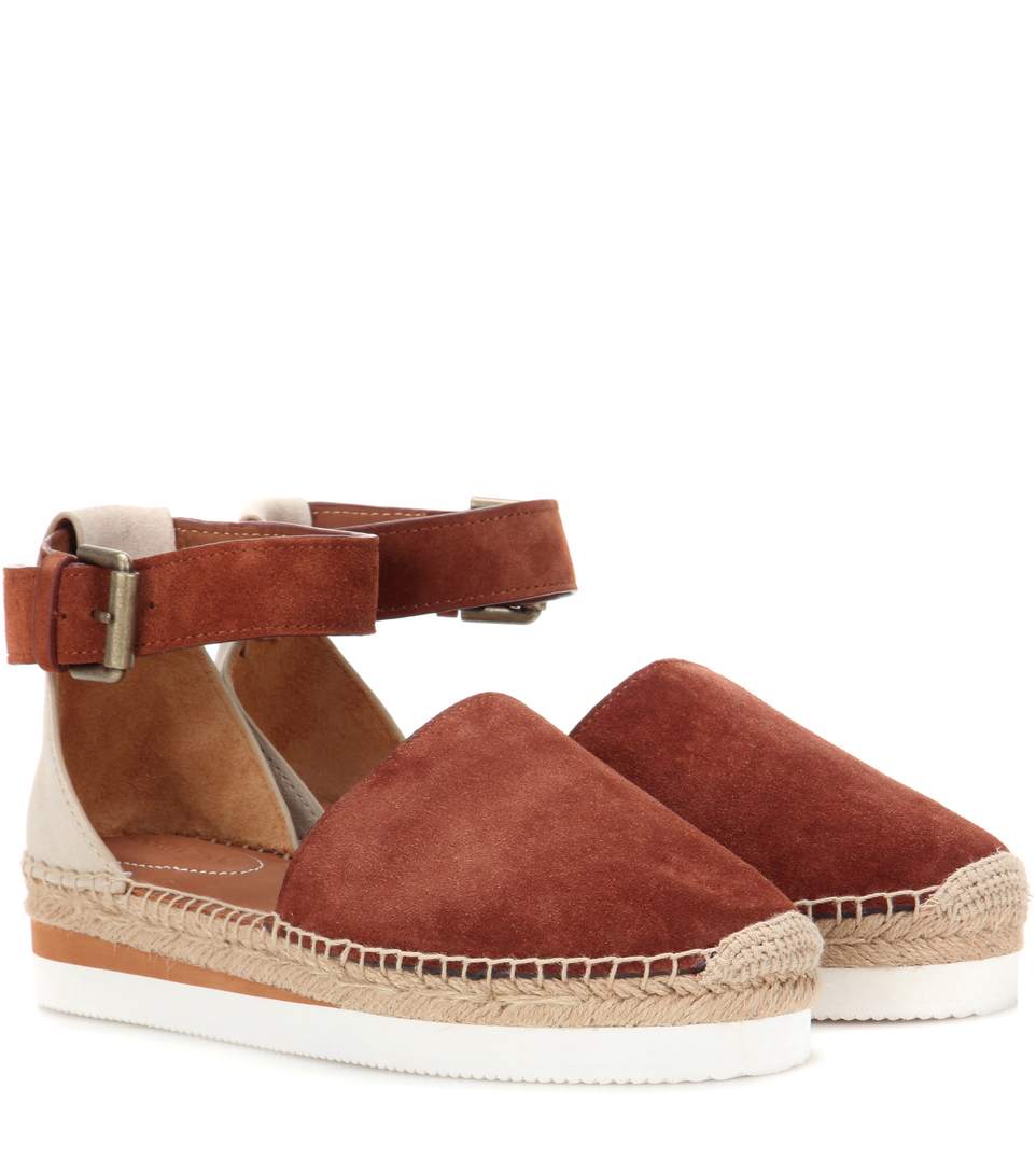 see by chloé women's ankle strap platform espadrilles