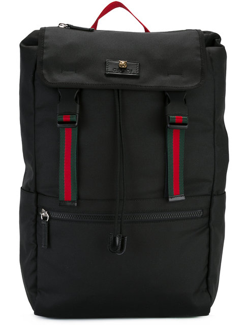 GUCCI Technical Canvas Backpack in Black Multi | ModeSens