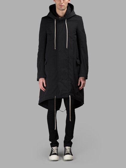 RICK OWENS DRKSHDW Rick Owens Drk Shdw Men’S Black Fishtail Parka ...