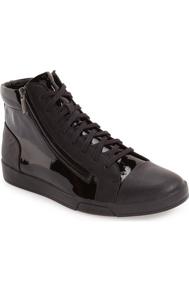 CALVIN KLEIN 'Berke' High Top Sneaker (Men), Black | ModeSens