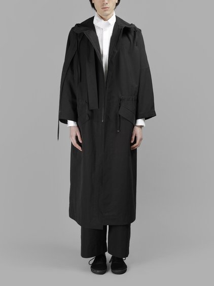 CRAIG GREEN Men'S Black Oversize Hooded Coat | ModeSens