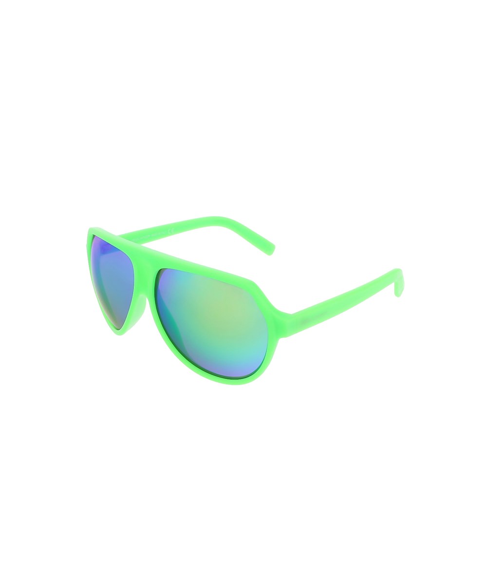 neon green aviator sunglasses