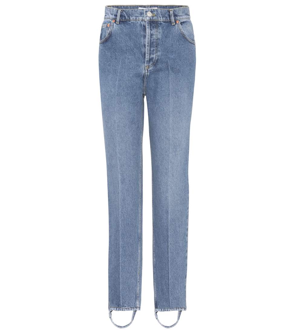 BALENCIAGA Exclusive To Mytheresa.Com – High-Rise Stirrup Jeans in ...