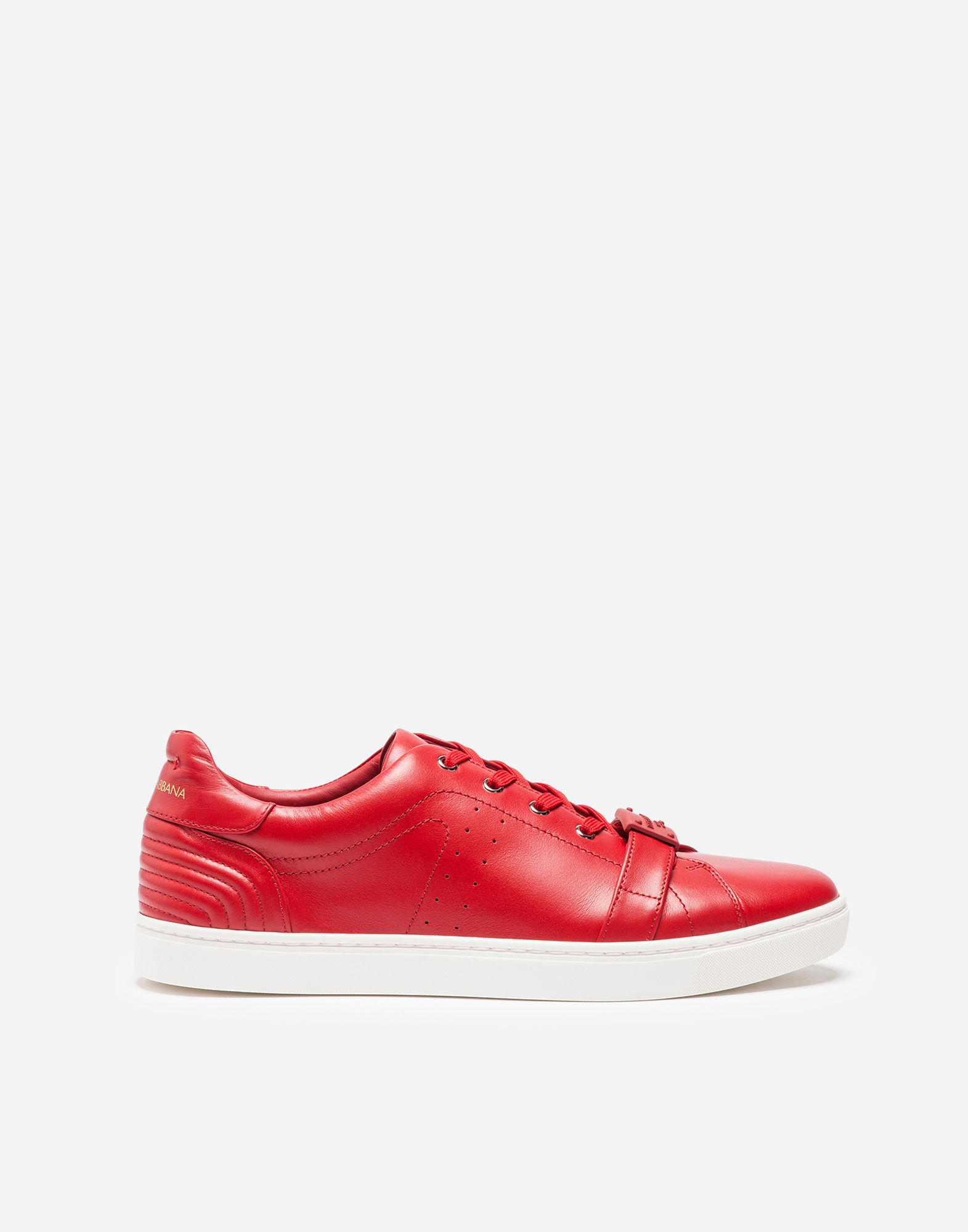 DOLCE & GABBANA London Sneakers In Leather in 红 | ModeSens
